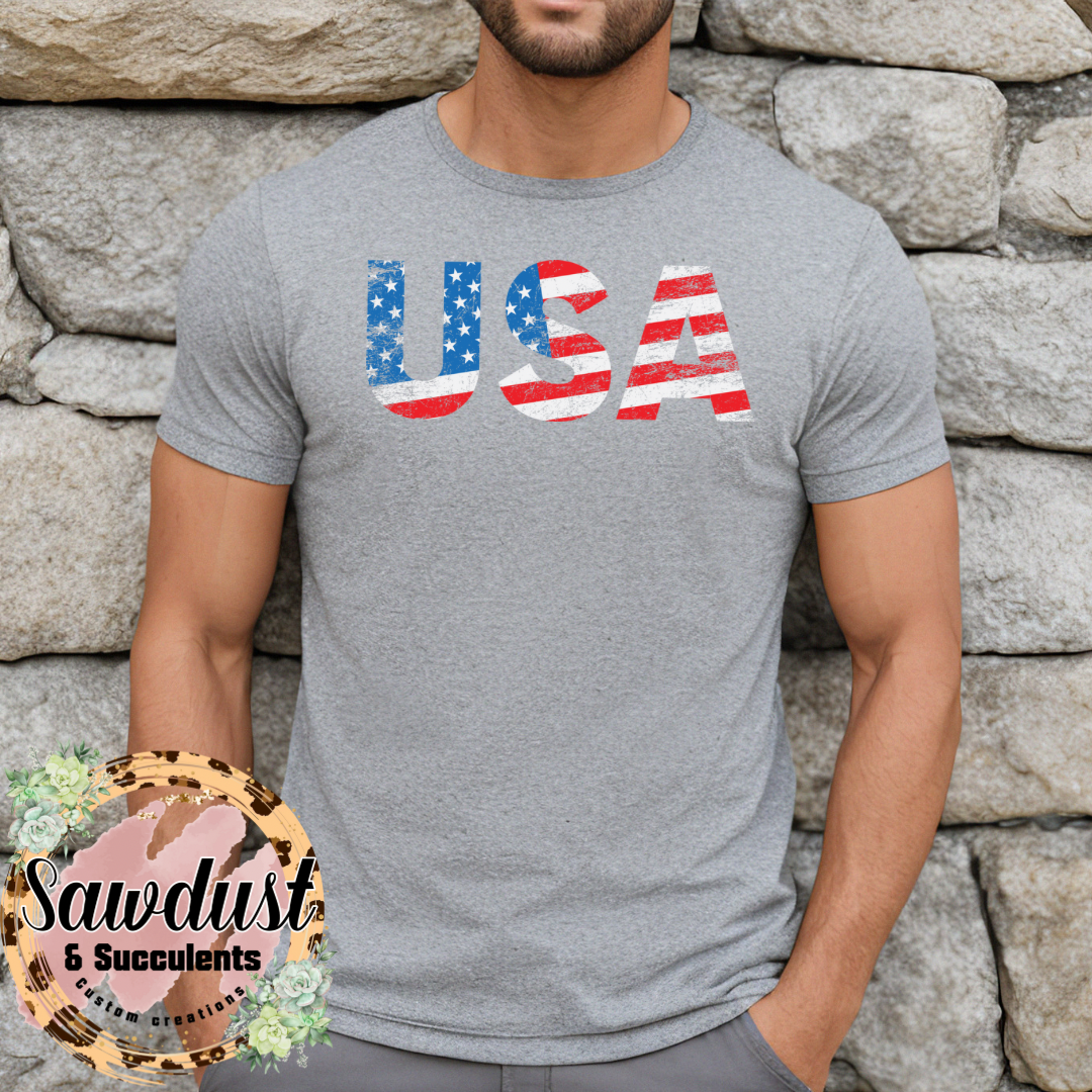 USA Patriotic Graphic Tee