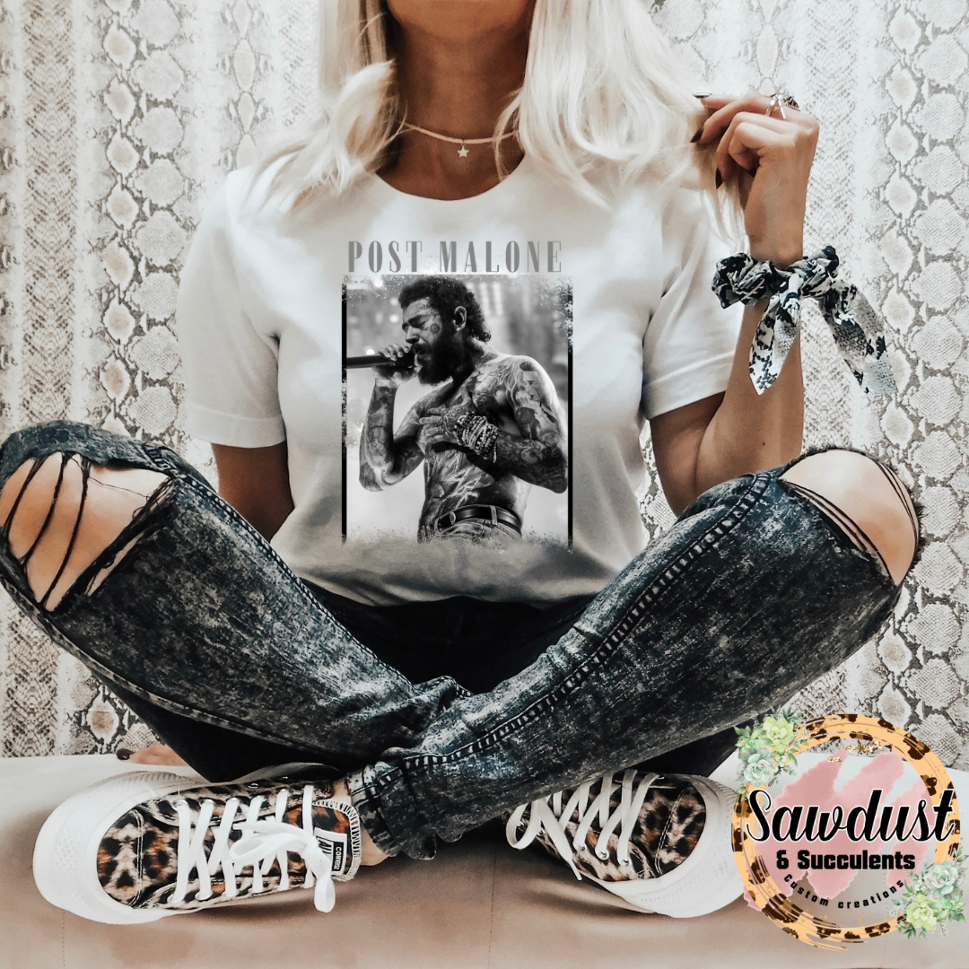 Post Malone Comfort Colors Oversized Graphic Tee