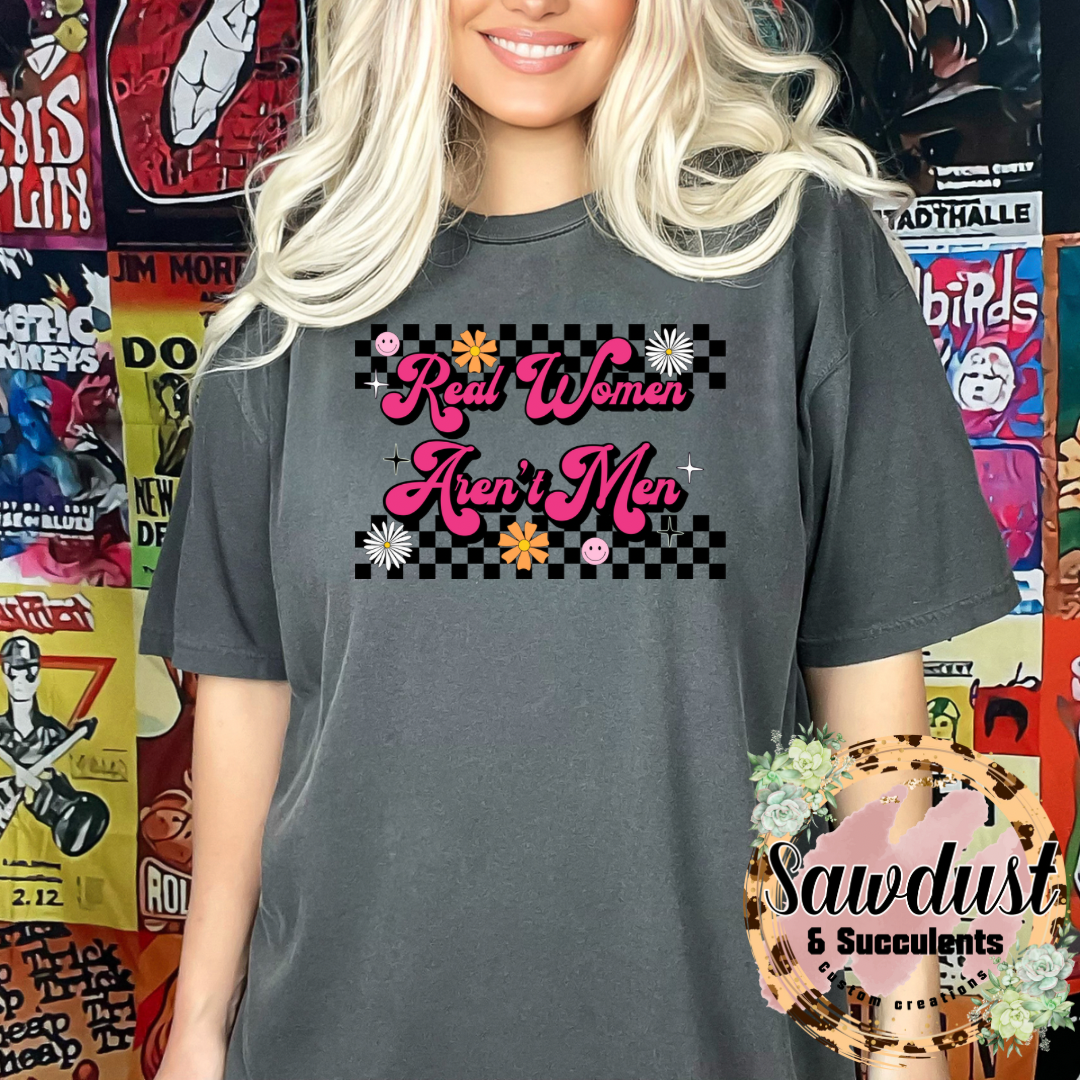 Real Women aren’t Men Oversized Graphic Tee