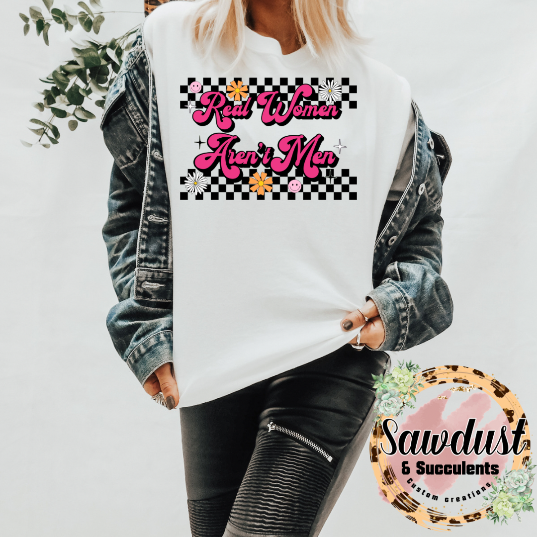 Real Women aren’t Men Oversized Graphic Tee