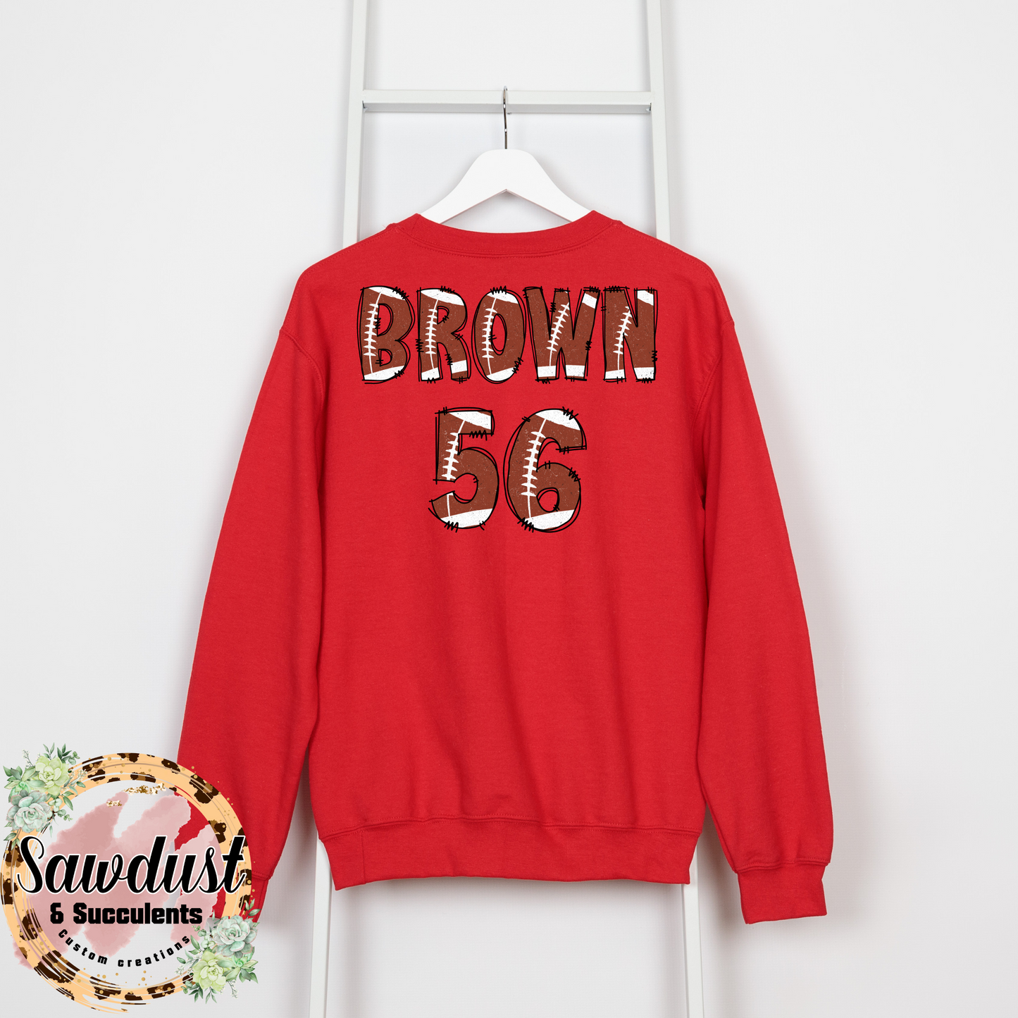 Football Mama Customized Crew Sweater