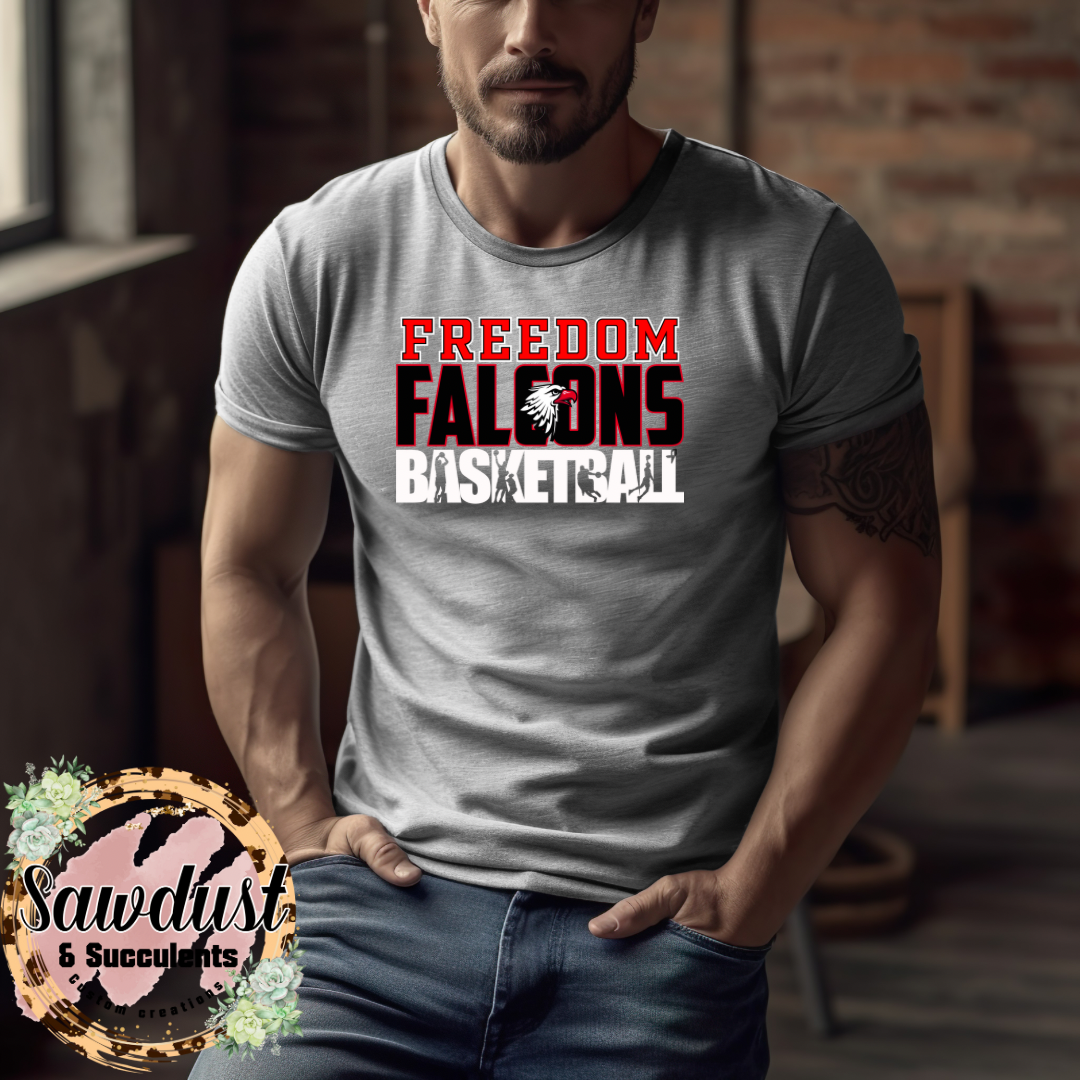 Freedom Falcons Basketball Name/# School Spirit Wear