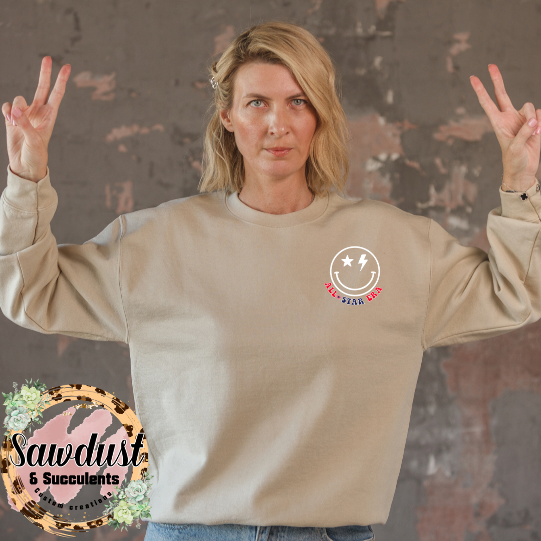 In My All Star Mom Era Graphic Crew Sweater