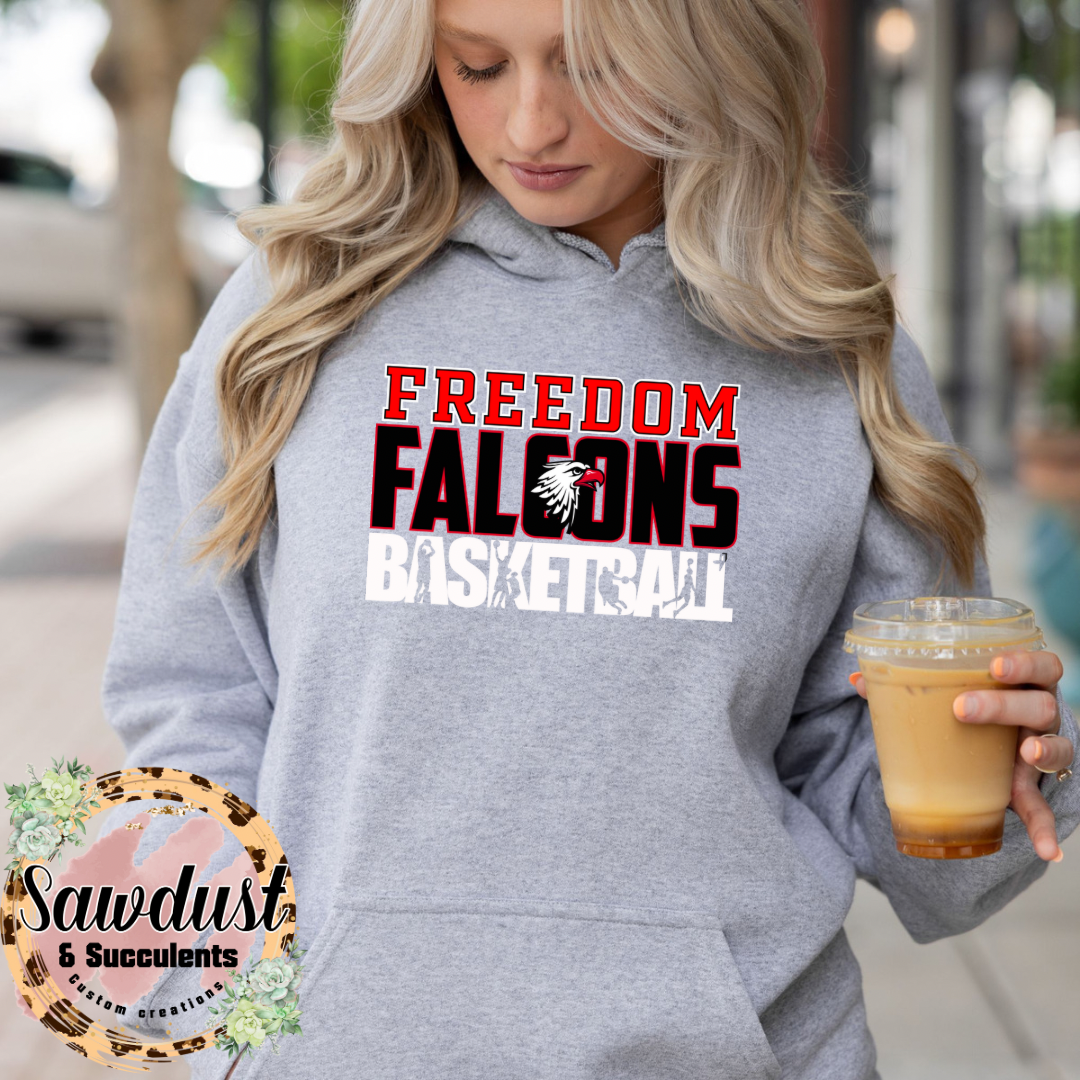 Freedom Falcons Basketball Name/# School Spirit Wear