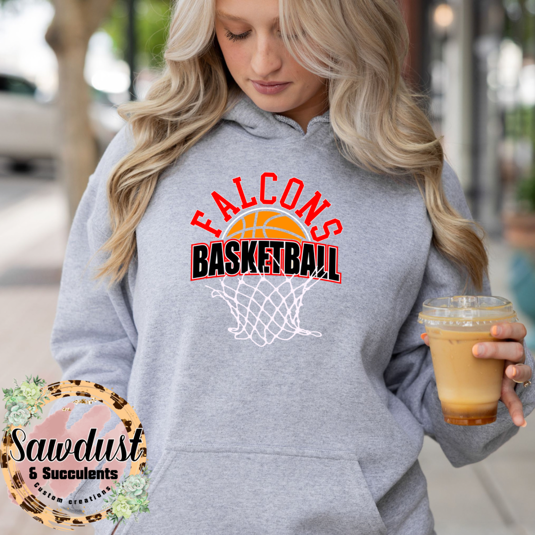 Falcons Basketball Name/# School Spirit Wear