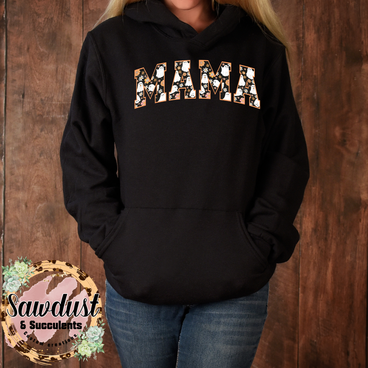 MAMA Halloween Ghost Tee/Crew Sweater