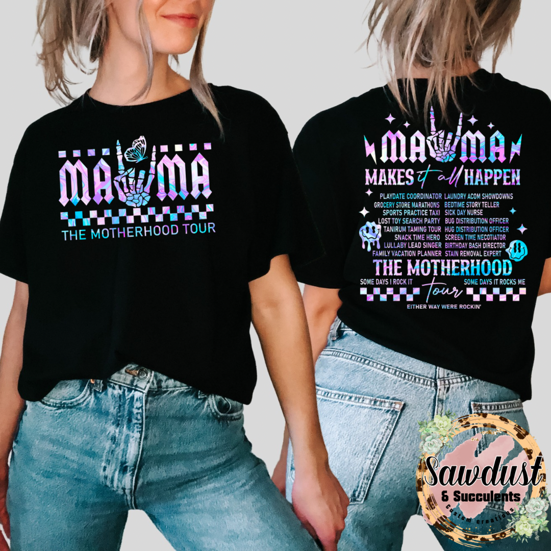 Motherhood World Tour Graphic tee Pastel
