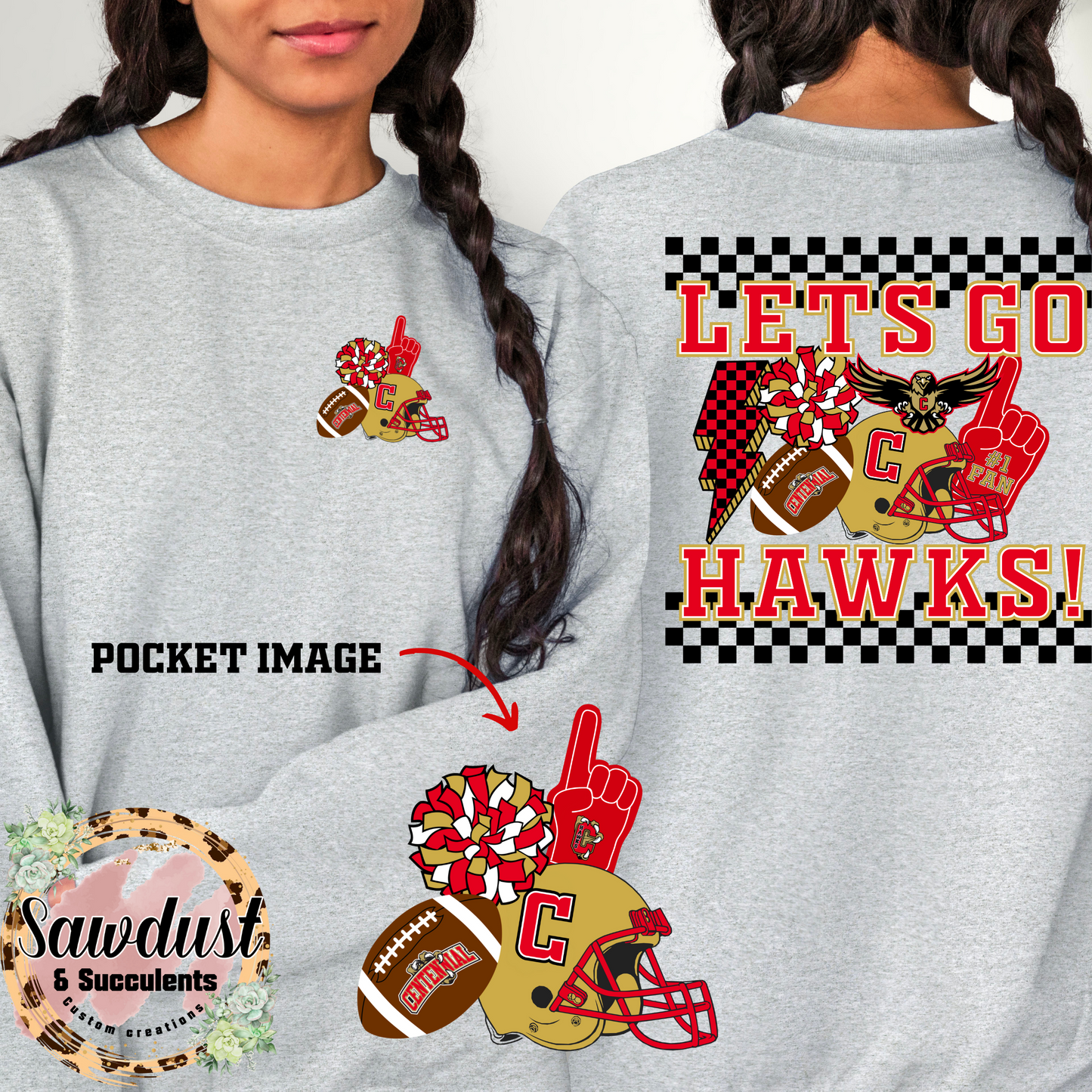 Centennial Football Retro Cluster School Spirit Wear