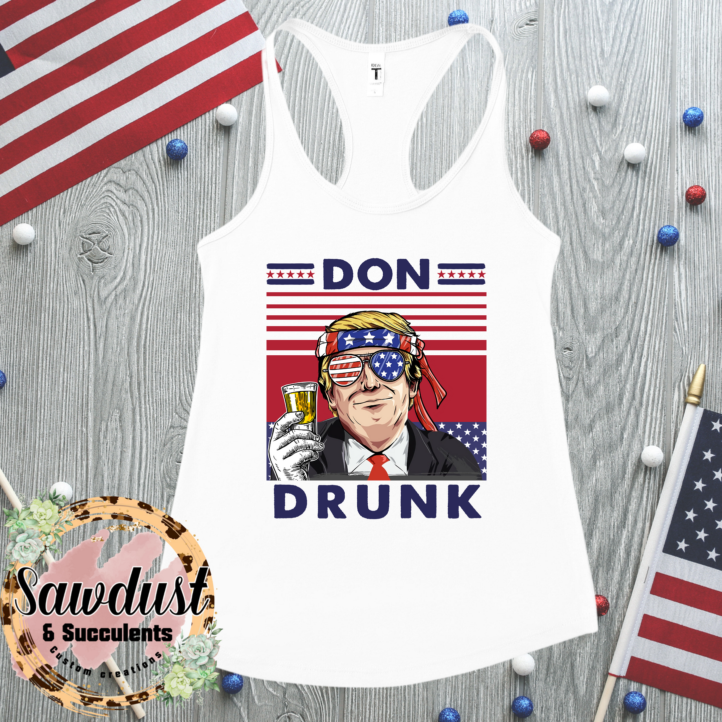 Don Drunk Patriotic Graphic Tee/Tank