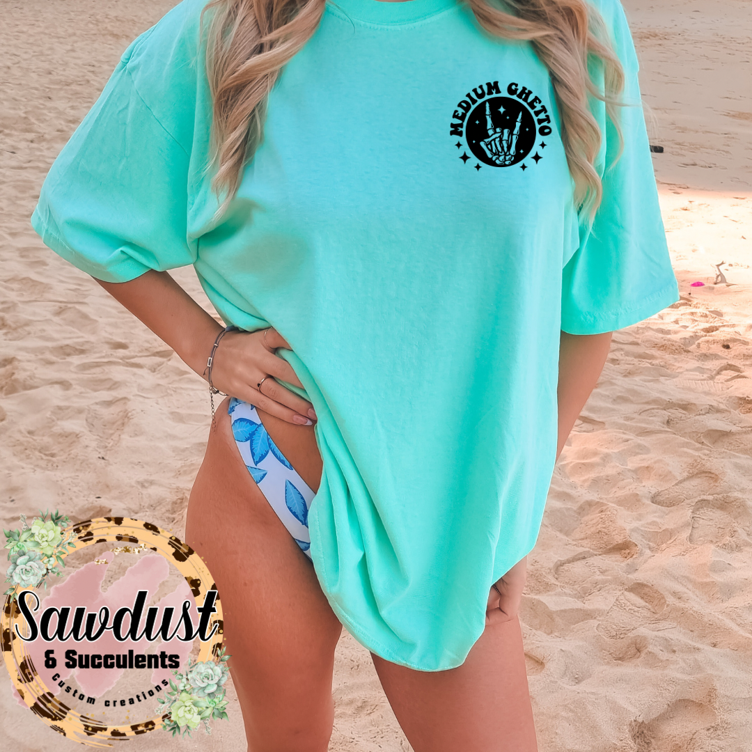 Medium Ghetto Oversized Graphic Tee
