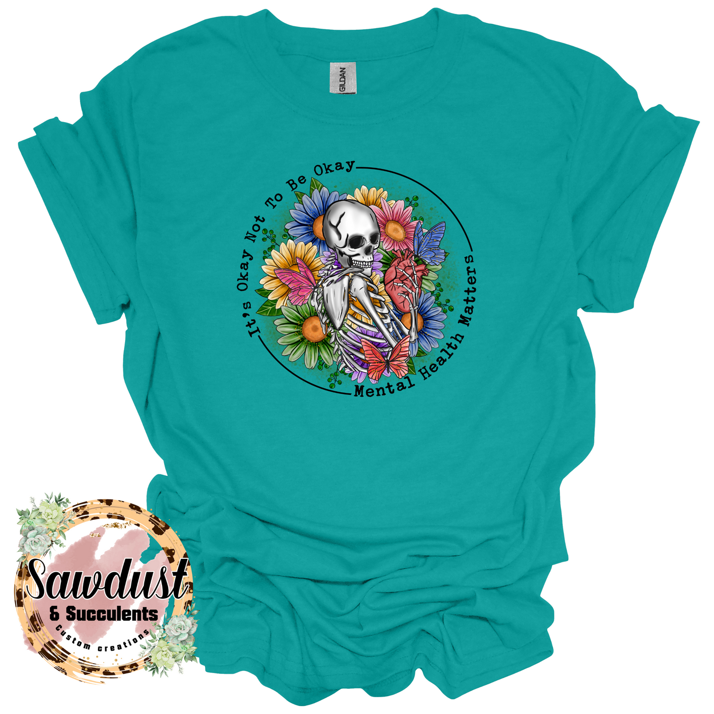 Skull it’s ok to not be ok tee