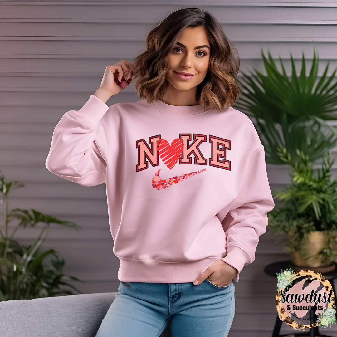 Athletic Valentine Crew Sweater