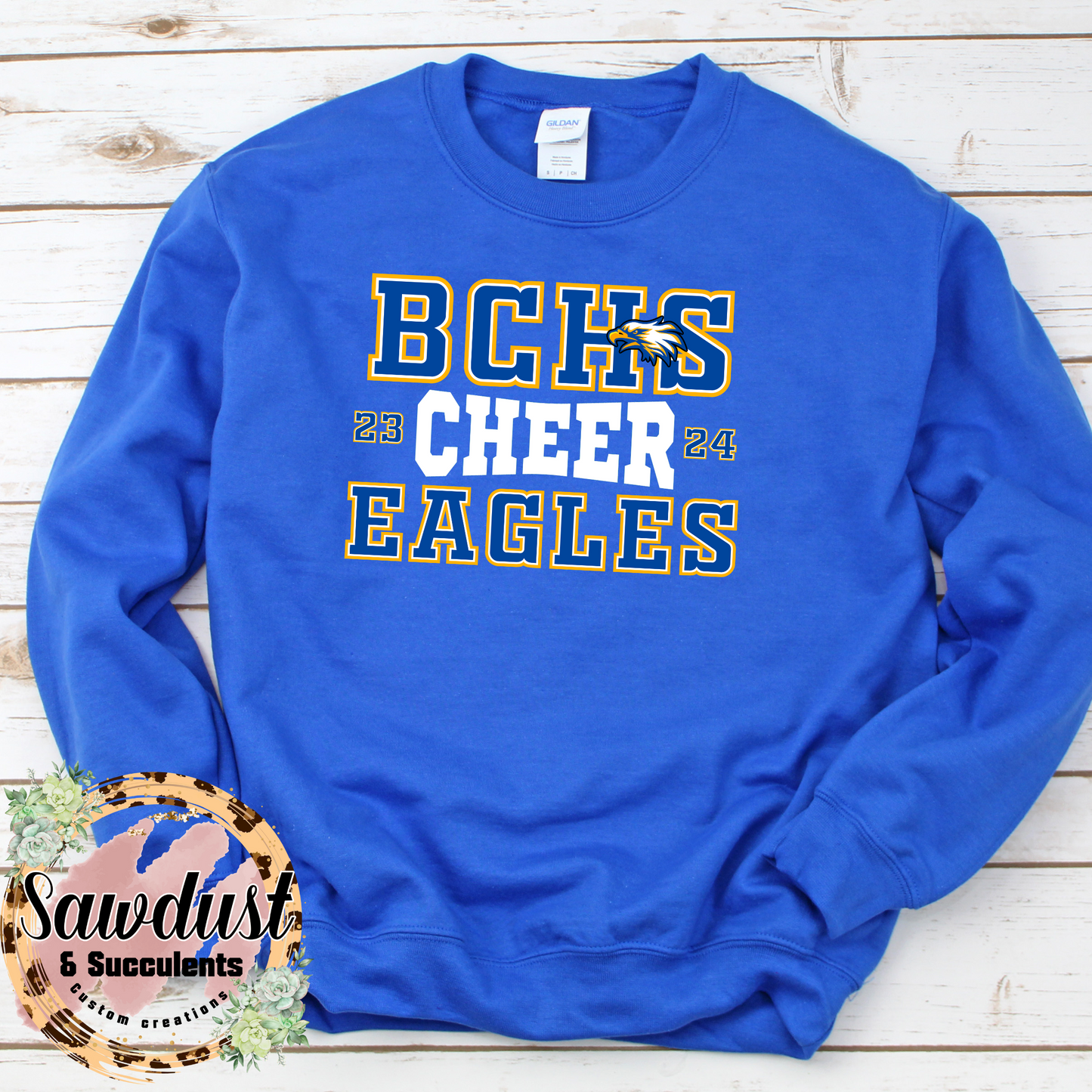 BCHS Eagles Cheer white School Spirit Wear