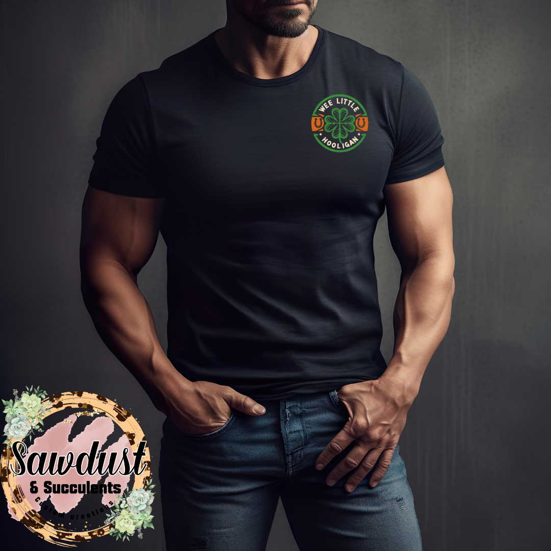 Wee Little Holligan Flag St. Patrick’s Day Graphic Tee