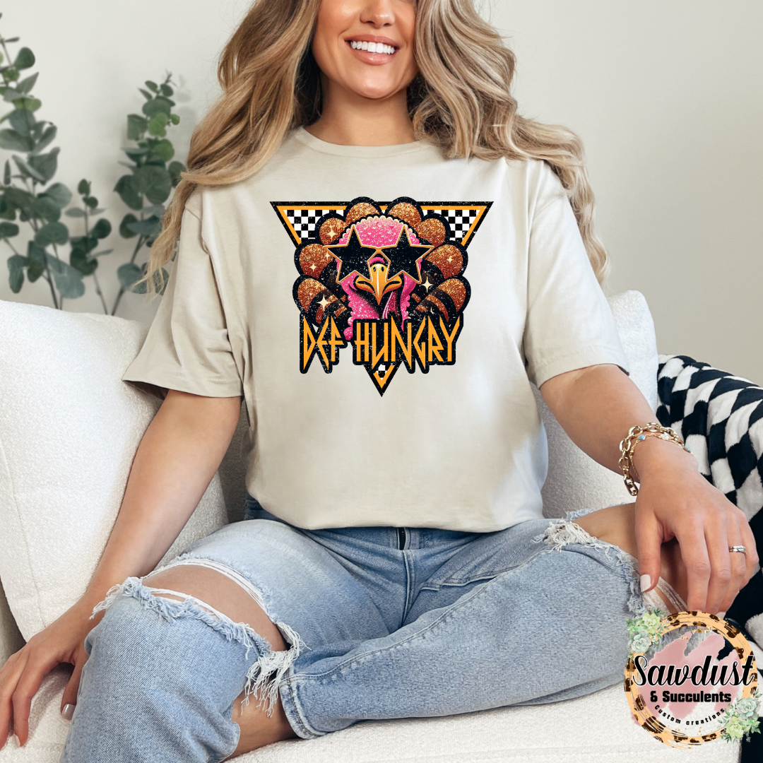 Def Hungry graphic Tee/Crew Sweater