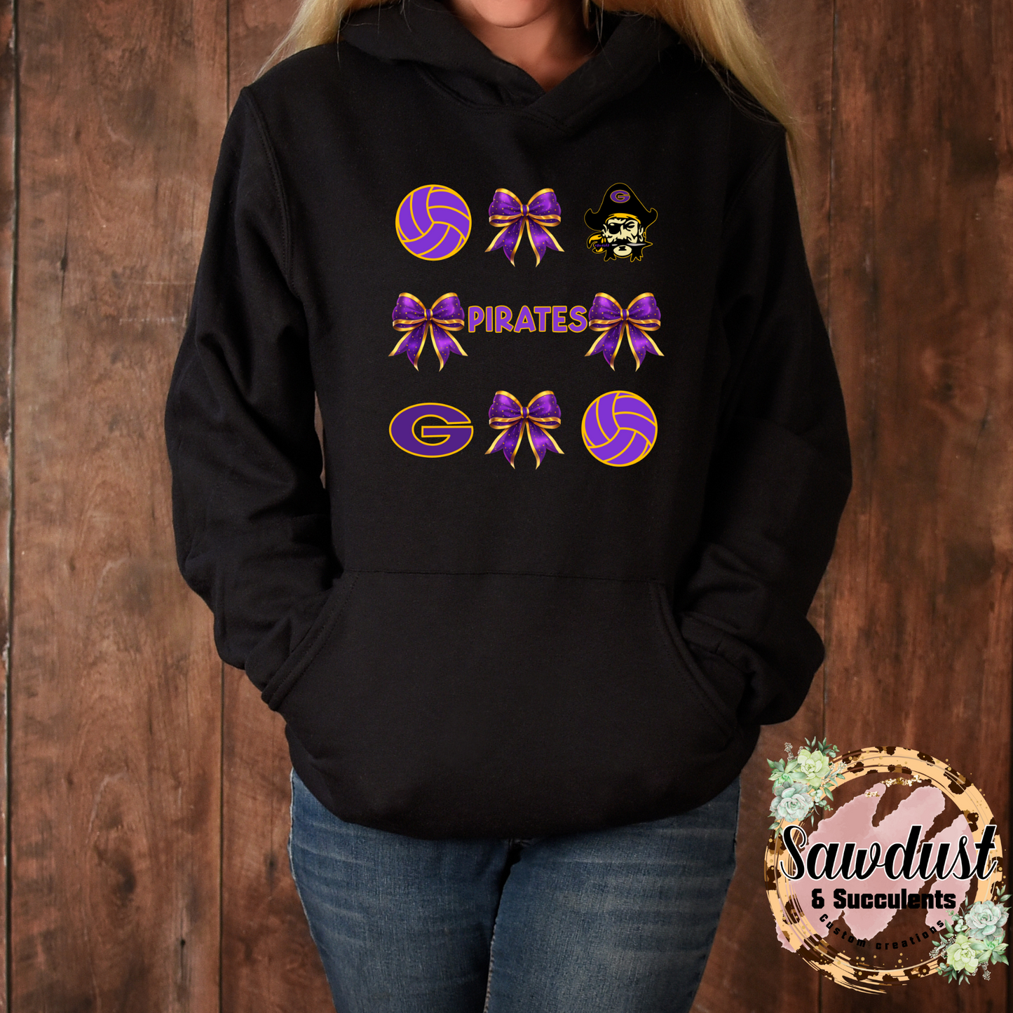 Granbury Pirates Bow Volleyball Spirit Wear