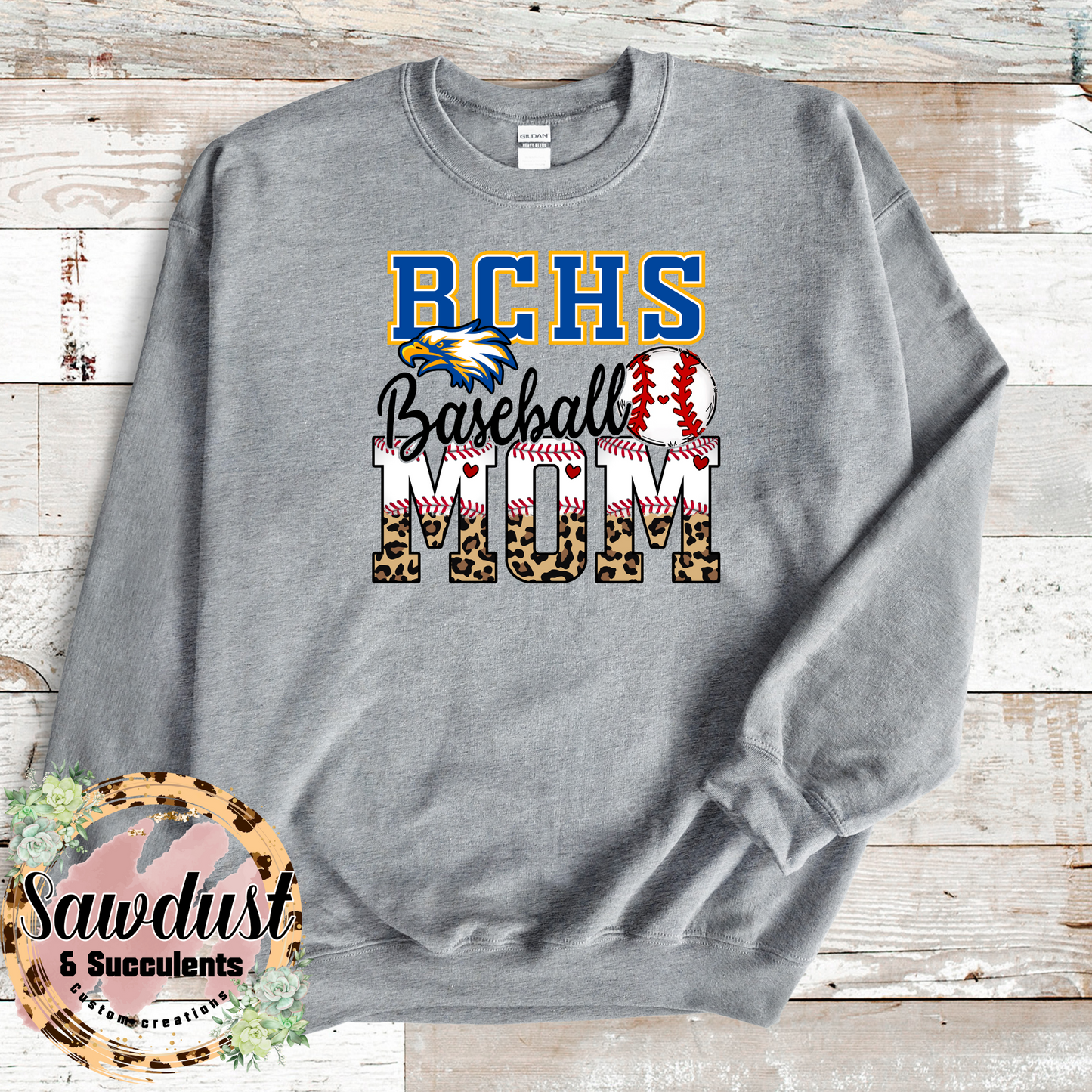 BCHS Leopard Baseball Mom Spirit Wear