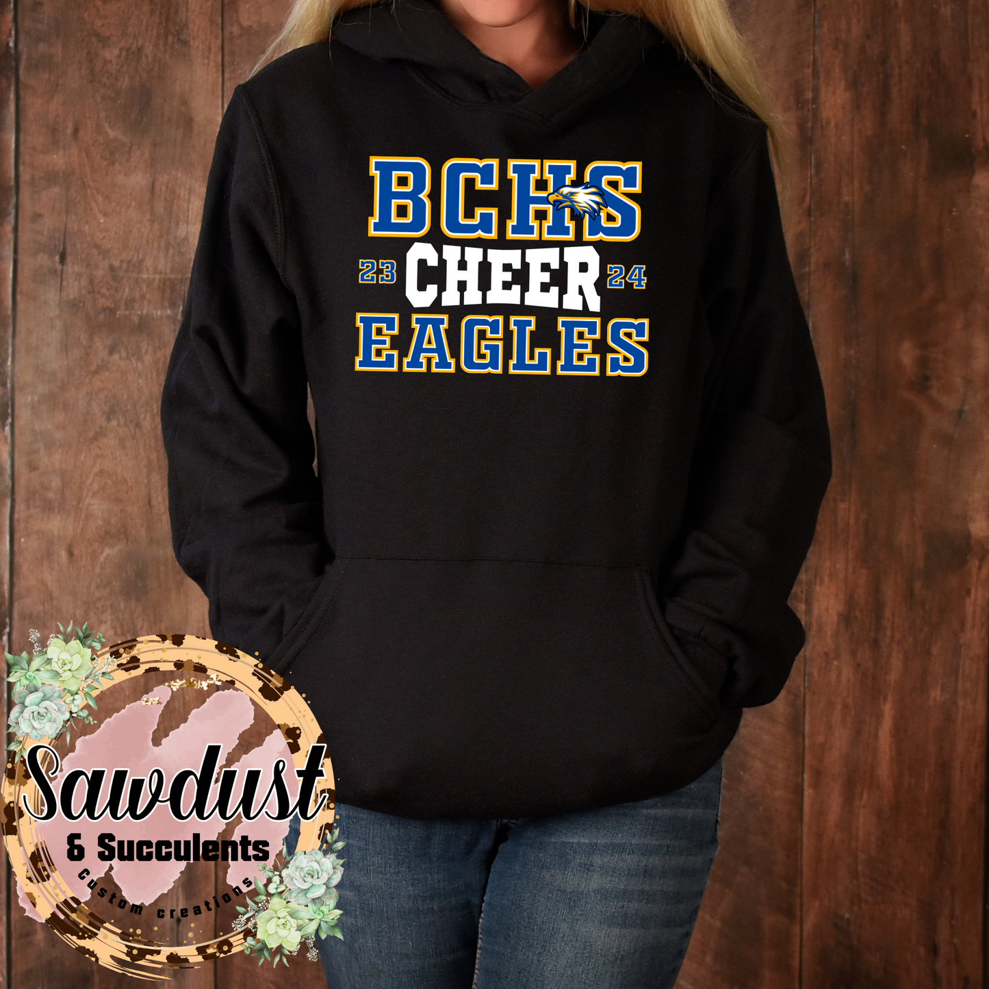 BCHS Eagles Cheer white School Spirit Wear