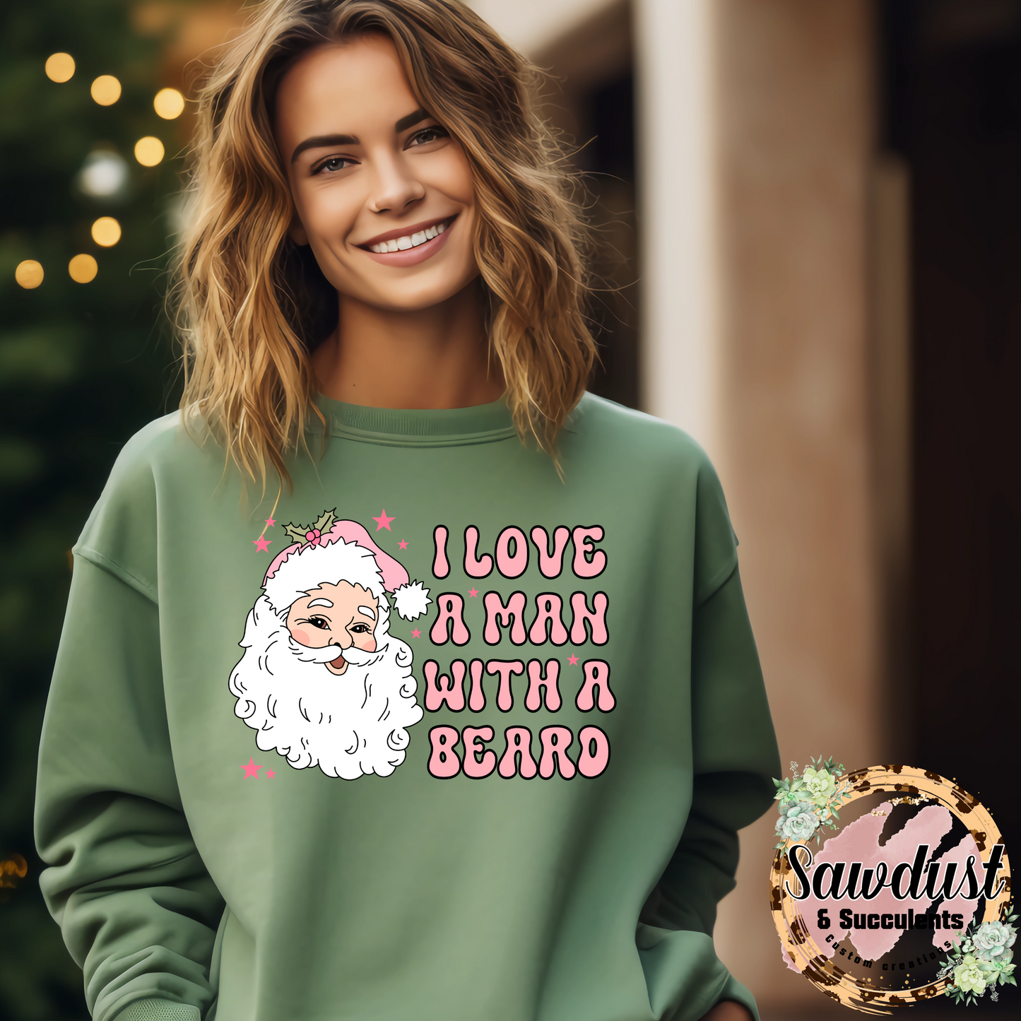 Mystery Christmas Graphic Crew Sweater