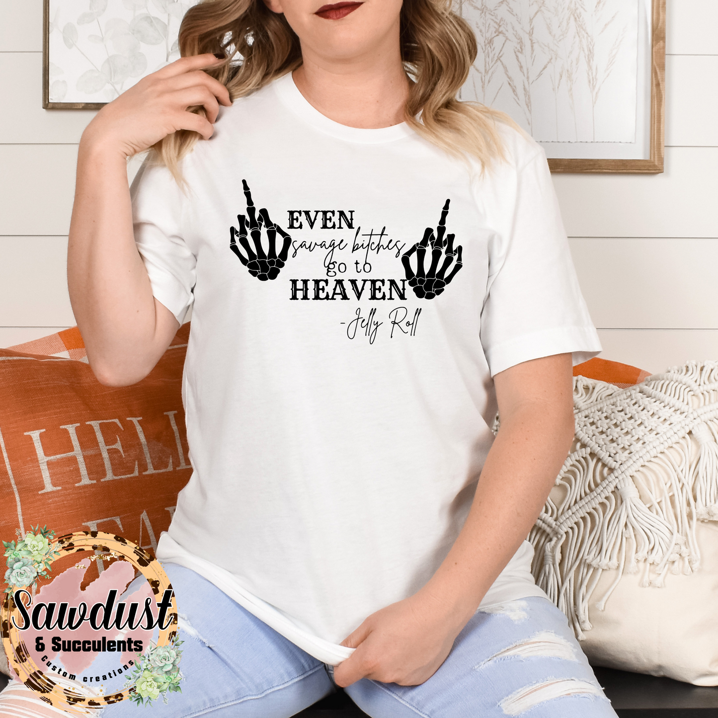 Jelly Roll *Even Savage Bitches go to Heaven Country Concert Tee
