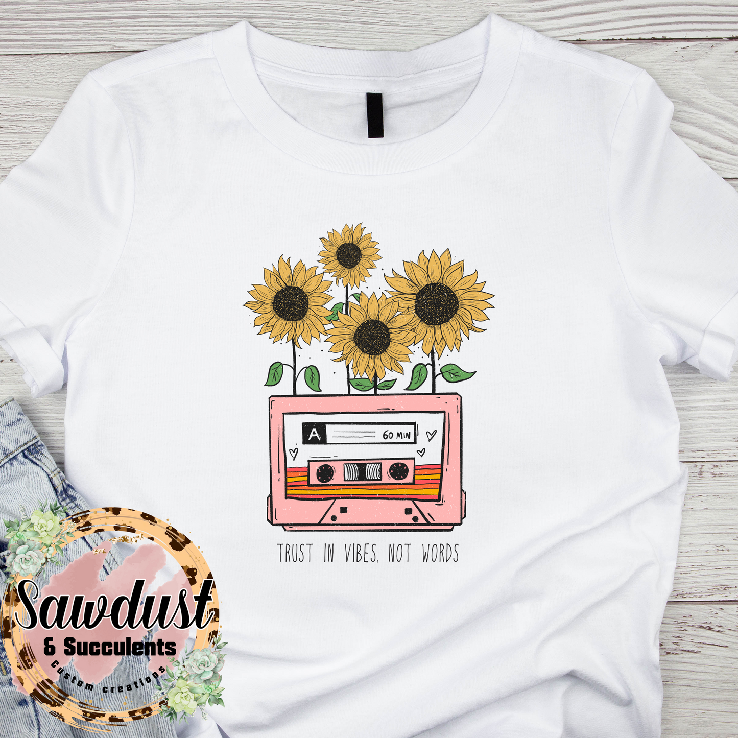 Trust in Vibes not Words Tee