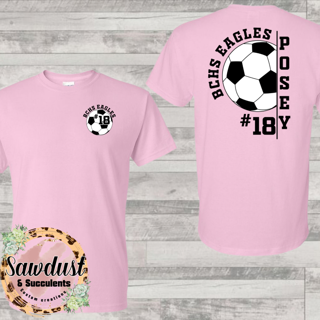 BCHS Soccer Custom Name/# Graphic Wear