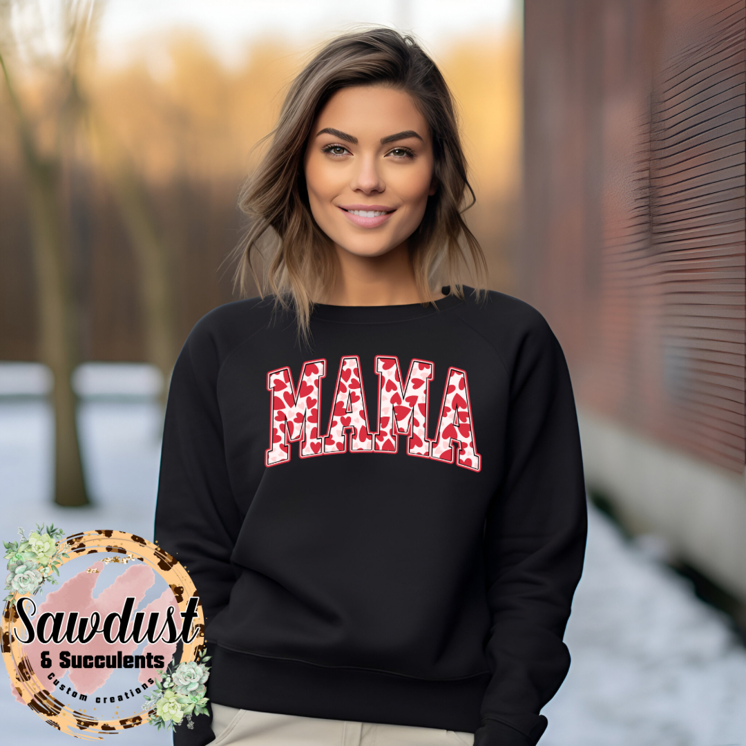 Heart Mama Graphic Crew Sweater