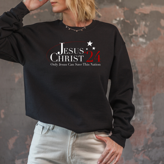 Jesus Christ 24 Graphic Crew Sweater or Tee