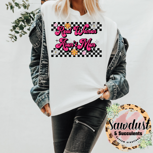 Real Women aren’t Men Oversized Graphic Tee