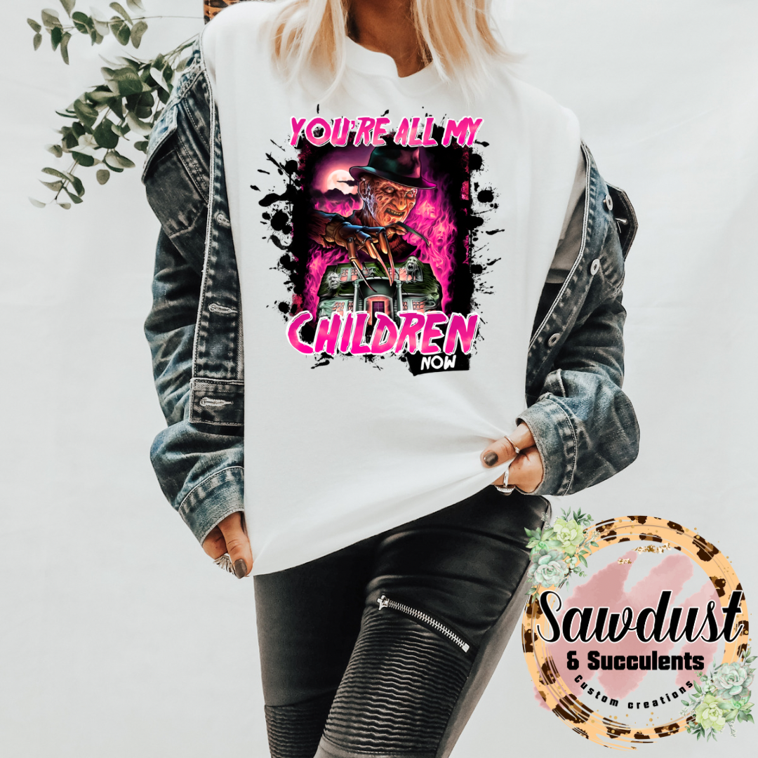 You’re all my children horror Oversized Graphic Tee