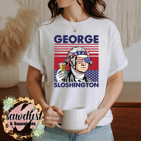 George Sloshington Patriotic Graphic Tee/Tank