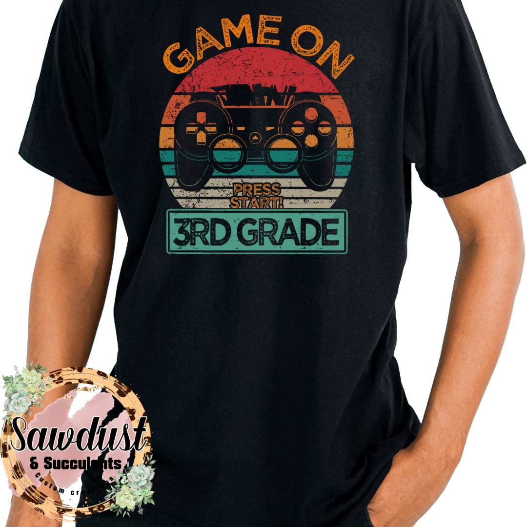 Game on Third Grade graphic Tee