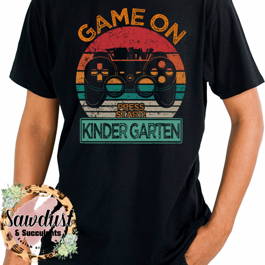 Game on Kindergarten graphic Tee