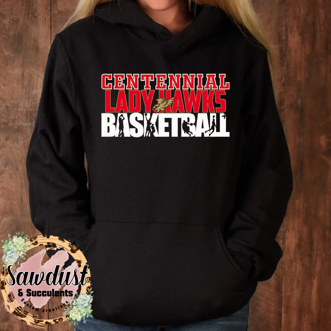 Centennial Lady Hawks Basketball School Spirit Wear
