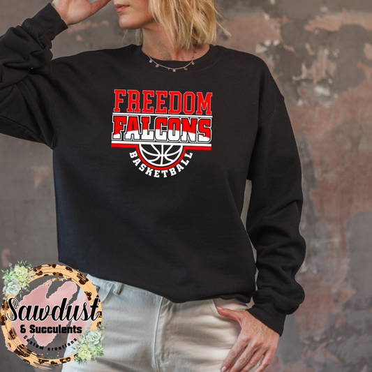 Retro Freedom Falcons Basketball OFFENSE School Spirit Wear