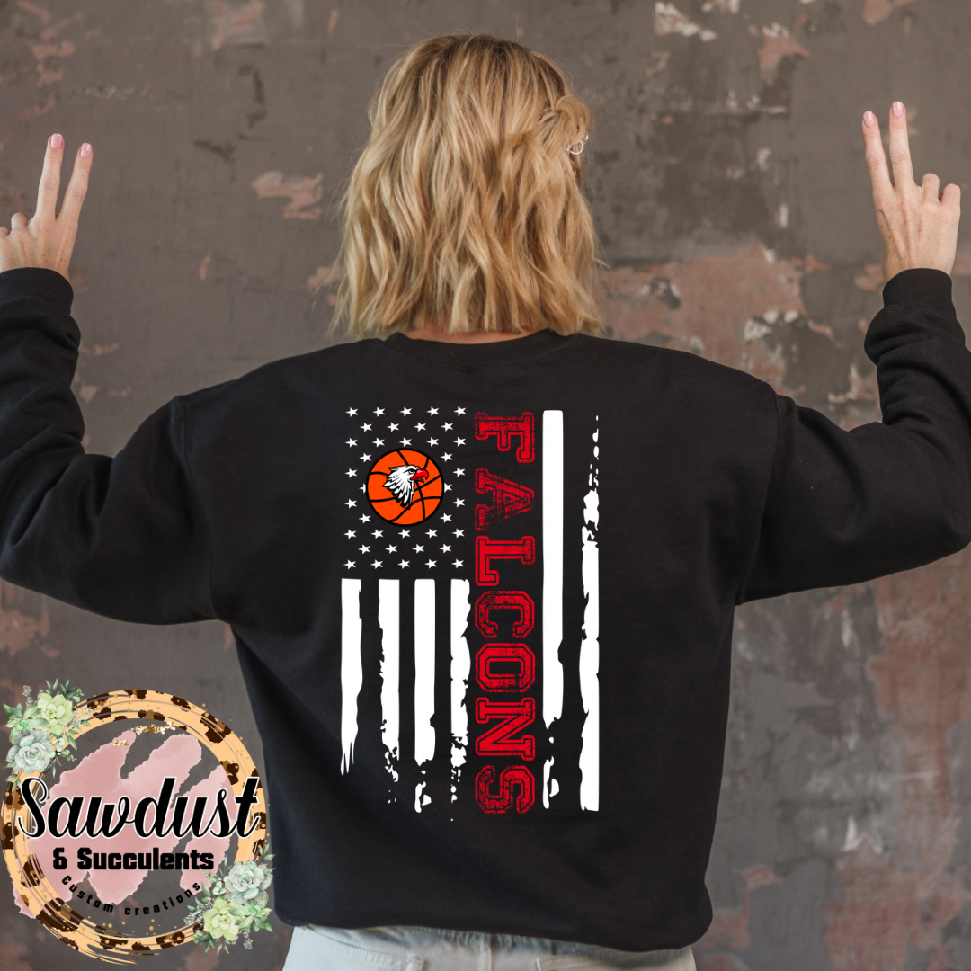 Freedom Falcons Flag Basketball Spirit Wear