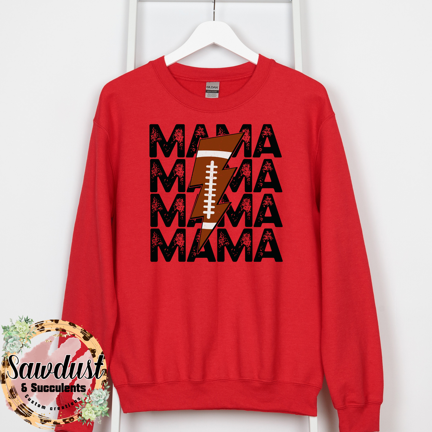 Football Mama Customized Crew Sweater