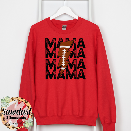 Football Mama Customized Crew Sweater
