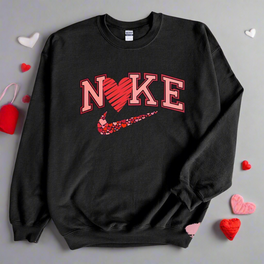 Athletic Valentine Crew Sweater