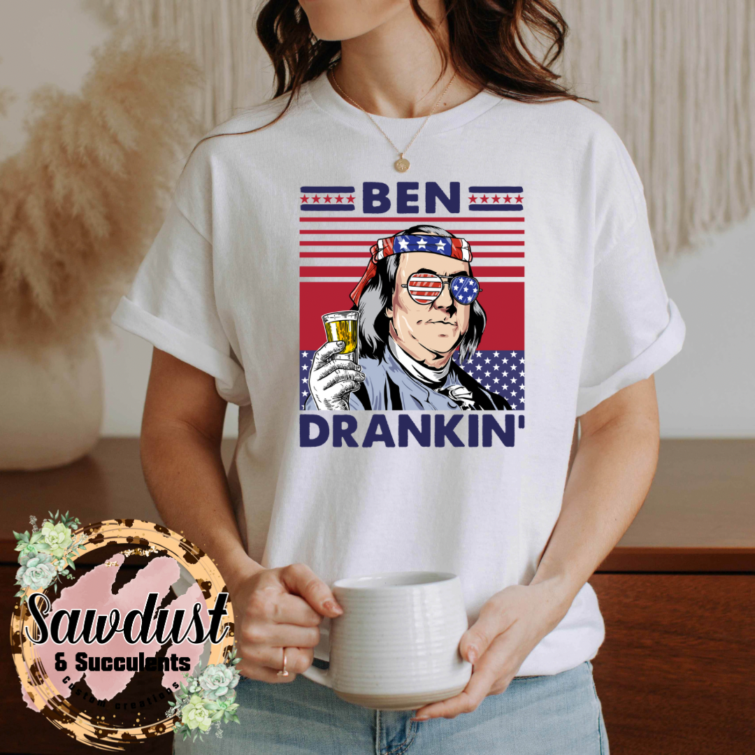 Ben Drinkin’ Patriotic Graphic Tee/Tank