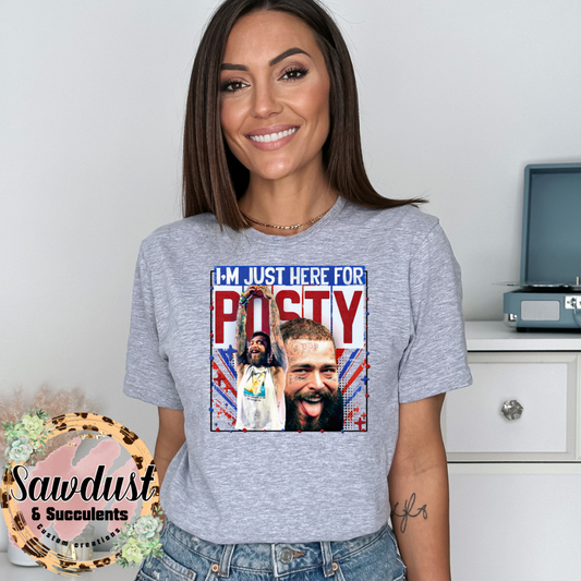 Super Bowl Halftime Just Here For Posty Graphic Tee