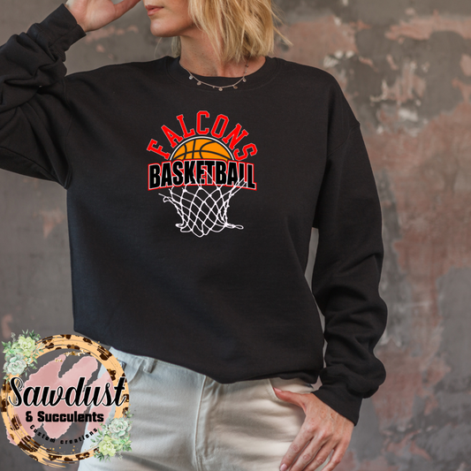 Falcons Basketball OFFENSE School Spirit Wear