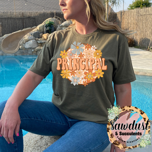 Retro Boho Principal graphic Tee