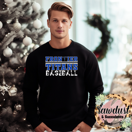 Frontier Titans Baseball Retro Graphic Sweater