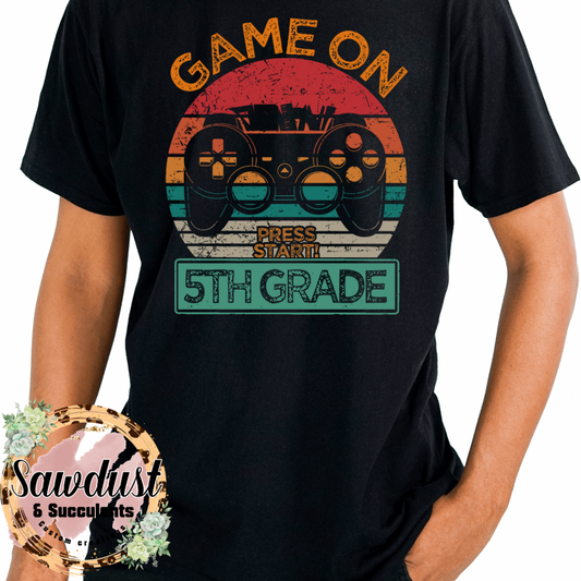 Game on Fifth Grade graphic Tee