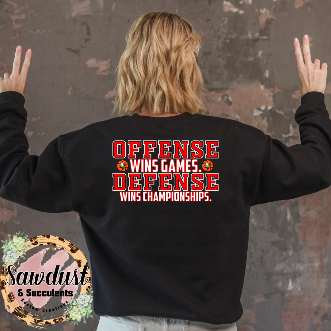 Falcons Basketball OFFENSE School Spirit Wear