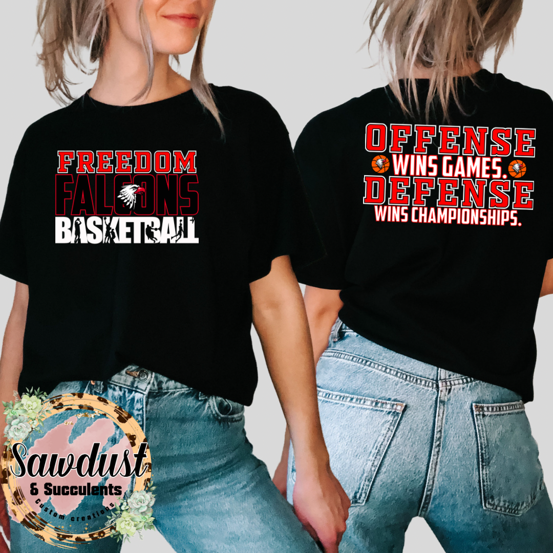 Freedom Falcons Basketball OFFENSE School Spirit Wear