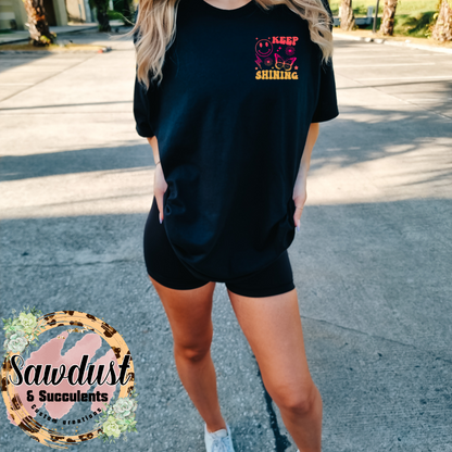 Keep Shining graphic Oversized Graphic Tee