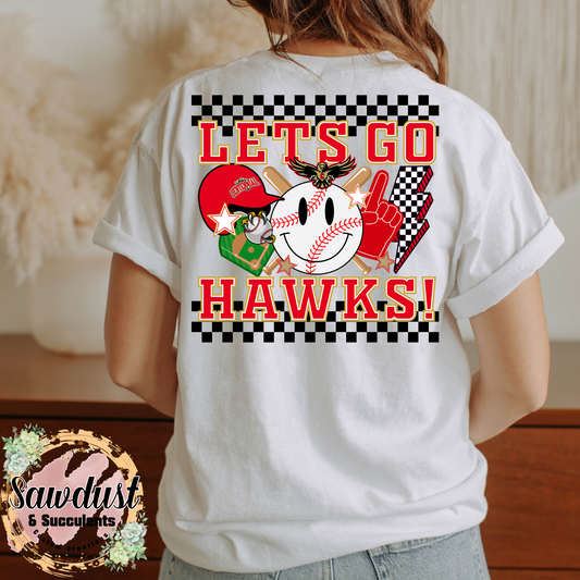 Centennial Hawks Baseball Retro Cluster School Spirit Wear