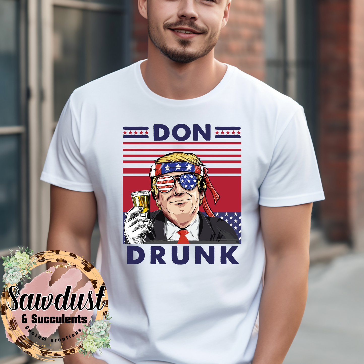 Don Drunk Patriotic Graphic Tee